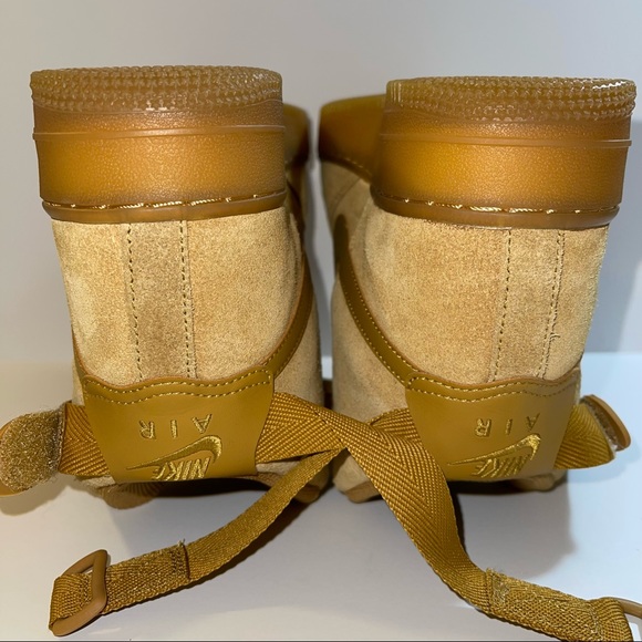 Nike Air Force 1 High LV8 GS Youth AF1 Wheat 🌾 Gum Light Brown #K0262700 *NO📦 - Picture 12 of 16